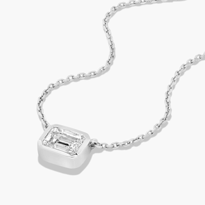 Premium <b>Solid</b> 925 <b>Silver</b> Necklace Fine Chain Tennis Style Round Cut Moissanite Diamonds Elegant Jewelry Gift for Women - Product Image 3