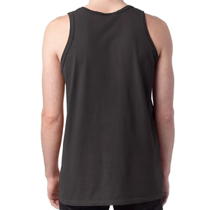 Camiseta sin Mangas Negra para Hombre Harry Johnson, Cuello Redondo, Tejido de Spandex/Poliéster, Secado Rápido, Transpirable, Ecológica, Estilo Vintage - Product Image 4