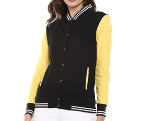 Profesional cómodo nueva llegada mujer Varsity chaqueta nuevo diseño gran oferta OEM transpirable venta al por mayor Varsity chaqueta mujer desgaste - Product Image 4