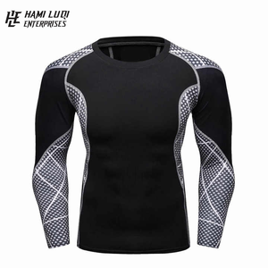 Camiseta de Compresión Deportiva Transpirable con Estampado Personalizado al por Mayor para Hombre, de Alta Calidad - Product Image 3