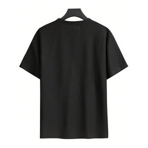 T-shirt d'été au look vintage 100% coton respirant surdimensionné impression personnalisée pour Streetwear marque privée OEM de marque disponible - Product Image 1