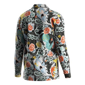 Chemise à manches longues de haute qualité à sublimation Chemises pour hommes de grande taille à la mode 100% Chemise à sublimation en coton à prix réduit - Product Image 3