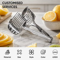 Professionele aluminiumlegering tomaten snijder, zware kwaliteit citroensnijder, fruit- en groentesnijder voor de keuken