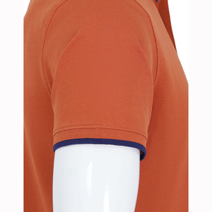 เสื้อยืดโปโลกอล์ฟประสิทธิภาพสูงสำหรับผู้ชายเสื้อยืดผ้าฝ้าย100% ผ้าคอตตอนปรับแต่งได้เทคนิคการปักลายสกรีนโลโก้ - Product Image 5