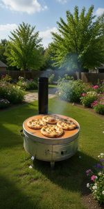 Horno Tandoor Tradicional de Metal Dorello, a Leña, Hecho a Mano, Ecológico, para Cocinar y Hornear al Aire Libre, Estilo Rústico Turco - Product Image 2
