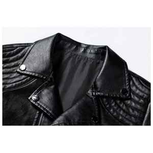 High Quality Fashion Mens Pure Leather Casual <b>Canvas</b> <b>Jacket</b> OEM Custom Logo Design Front Logo Position Leather <b>Jacket</b> - Product Image 5