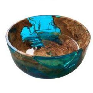 Cuenco de madera para servir ensalada o frutas de forma y tamaño personalizados, cuenco de madera decorativo hecho a mano de aspecto real para la venta - Product Image 2