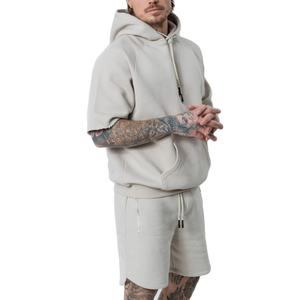Sudadera con capucha personalizada y pantalones cortos Unisex, pantalones de chándal y Sudadera con capucha Conjunto bordado de 2 piezas Ropa deportiva Pantalones de chándal y Sudadera con capucha Conjunto para hombres - Product Image 6