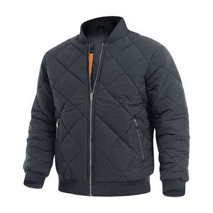 Chaqueta Bomber ajustada con estampado de calidad para hombre, chaqueta acolchada, chaqueta de invierno, ropa informal, cómoda y transpirable - Product Image 1