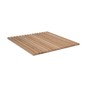 1' X 4' Solid White Oak Tambour Sheet Unfinished Flexible with 3/4'' Half Round Slats <b>Bamboo</b> <b>Fiber</b> Reinforced Backer Turnig Tool - Product Image 2
