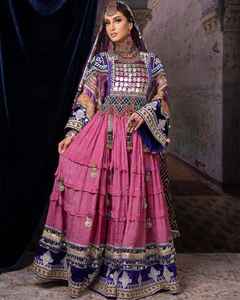 ชุดเดรสสตรีสไตล์อัฟกานิสถานปักตามสั่งชุดเดรสดั้งเดิมสไตล์ชนเผ่า - Product Image 3