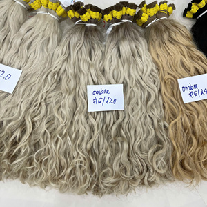 Cheveux humains en vrac de qualité supérieure, vente chaude 2026, texture ondulée naturelle, super brillante, lisse, facile à appliquer, haute qualité - Product Image 4