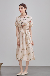 Robe de plage longue à imprimé floral bohème Vente en gros - Product Image 3