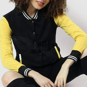 Chaqueta Letterman de gran tamaño para mujer Material duradero Chaqueta Letterman cómoda Procesamiento terminado - Product Image 6
