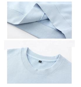 Diseño en blanco 100% algodón 330gsm tela de lana sudadera Lisa mujer ropa de invierno casual mujeres sudaderas manga larga - Product Image 6