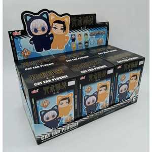 EAKI Jujutsu Kaisen Anime <b>Cat</b> Ear <b>Plush</b> Collectible Keychains (6 Toys) Sealed Bulk Case - Product Image 3