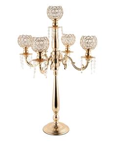 Candélabre en métal tendance, design de pointe, centre de table décoratif, disponible et très demandé. - Product Image 4