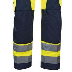 High Quality Safety Workwear Reflective <b>Tapes</b> Polyester Cotton Outdoor Pants High Visibility Multi Pockets Workwear Men Trouser - Product Image 3