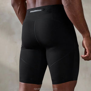Short de compression pour homme, léger, extensible dans les 4 sens, avec logo personnalisé, taille élastique, pour la course à pied, la salle de sport, le cyclisme, l'entraînement - Product Image 2