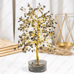 Árbol de Sanación Emocional de Orgón y Pirita con 300 Piedras Preciosas Naturales de Diseño Moderno para Decoración del Hogar y Meditación, Venta Mundial - Product Image 2