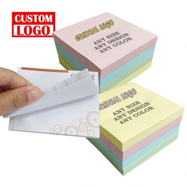 60 Sheets 3*3 Inch Thick Sticky Note Pads Sticky Colorful Big Square Sticky Notes Bulk Sticky Notes
