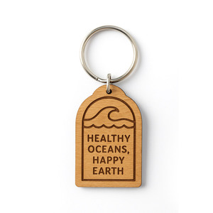 Llaveros de madera natural sin terminar en blanco baratos personalizados grabados con láser a granel - Product Image 4