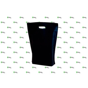 Sacchetto Fustellato Nero 30x40+10cm 50gsm in TNT Novotex - 400 Pezzi B2B - Product Image 1