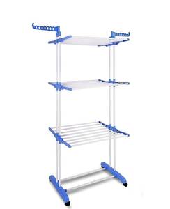 Stainless Steel Foldable Portable <b>Cloth</b> Drying Stand Household Model by Anax Impex Different Colors Box Packaging - Product Image 4