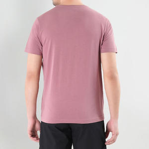 Camiseta de Cuello en V para Hombre, Color Sólido, Manga Corta, Venta al por Mayor, Camisetas de Cuello en V para Hombre, Manga Corta, 100% Algodón, Lisa - Product Image 3