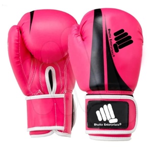 ถุงมือต่อยมวยสำหรับผู้หญิง MMA แบบเต็มนิ้วถุงมือชกมวยแบบหนังสีชมพูพร้อมโลโก้ออกแบบได้ตามต้องการ - Product Image 1