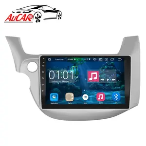 AuCAR Máy Phát Đa Phương Tiện Định Vị GPS Màn Hình Cảm Ứng Android 10 10.1 "Cho Xe Hơi Âm Thanh Nổi Video Âm Thanh Xe Hơi Dành Cho Honda Fit 2007-2013