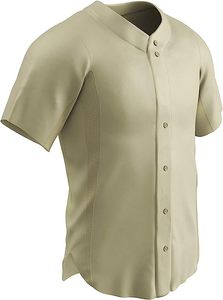 Super qualité pas cher blanc uni col en V à manches courtes conception personnalisée tirer sur fermeture 2 boutons Cool Base Jersey - Product Image 3