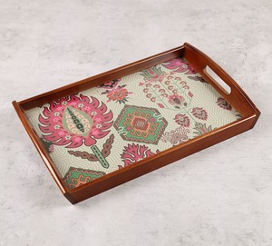 Exclusive Metal Enamel Serving Tray Handcrafted Finish For Home Hotel Restaurant Dining - Product Image 1