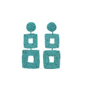 Fashion <b>Jewelry</b> Handmade Embroidery Earrings Best Quality Pieces Custom Size and Wedding Girls Party Wear Earring Best Price - Product Image 2
