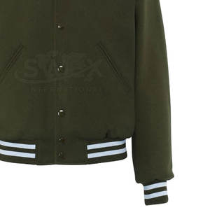 Veste d'hiver de style universitaire ajustée de qualité supérieure avec logo personnalisé, vêtements de mode, manches longues, veste d'hiver de style universitaire ajustée - Product Image 3