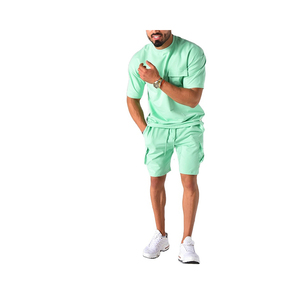Ensemble de short d'été décontracté pour hommes de haute qualité séchage rapide et respirant Logo personnalisé confortable et élégant - Product Image 4