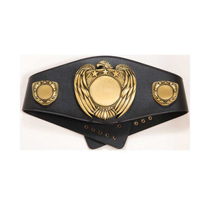 Ceintures de championnat de boxe avec logo personnalisé, plaques métalliques, sangle en cuir, ceinture de championnat de boxe internationale, taille adulte - Product Image 1