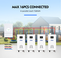 Batería Solar Docan de 48 kWh, 51.2V 942Ah LiFePO4, Paquete de Baterías para Sistema de Energía Solar Doméstico, Venta al Por Mayor de Fábrica