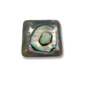 Cabochon carré en nacre d'ormeau, pierre précieuse en vrac pour la fabrication de bijoux - Product Image 1
