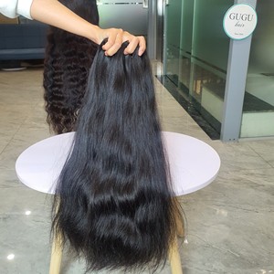 วิกผมดิบจากเวียดนามผมแท้สีดำตรงจาก10ถึง40นิ้วผมมนุษย์บริสุทธิ์เกรด12A - Product Image 6