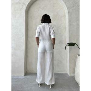 กางเกงพลีทผู้หญิงขายส่งแฟชั่นสำหรับผู้หญิง - Product Image 4