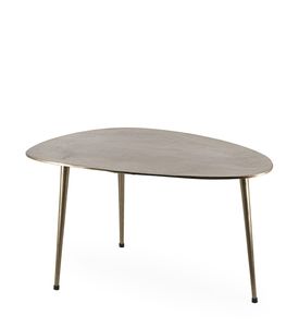 Juego de Mesas de Centro Irregulares de Lujo en Dorado para Decoración de Sala de Estar Moderna con Acabado Elegante de Diseño - Product Image 5