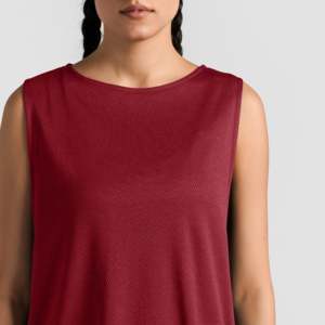 เสื้อซีทรู Zen Tank สีมารูน ระบายอากาศได้ดี - Product Image 6