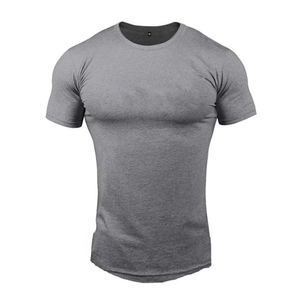 เสื้อยืดผ้าฝ้าย100% 2025โอเวอร์ไซส์สำหรับผู้ชายเสื้อยืดออกกำลังกายในยิมแบบว่างเปล่าสำหรับฤดูร้อน - Product Image 5