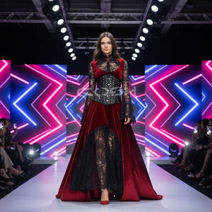 Corset gothique en cuir noir style punk rock, robuste, sous-poitrine, avec baleines en acier et détails cloutés argentés sur toute la surface - Product Image 5