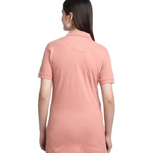 Polo en piqué de coton personnalisé pour femme, manches courtes, coupe ajustée, décontracté, pour le golf, couleur unie, modèle vierge, vente en gros - Product Image 6