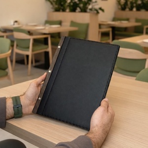 DIVRIS DRL-119 Porte-menu en cuir PU personnalisé avec logo, format A4 A5, pour restaurant, hôtel de luxe, café, vente en gros - Product Image 3