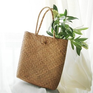 Fábrica de Vietnam hecho a mano señoras Tote playa logotipo personalizado Premium paja yute mango bolsos nueva tendencia bolsas de lona - Product Image 6