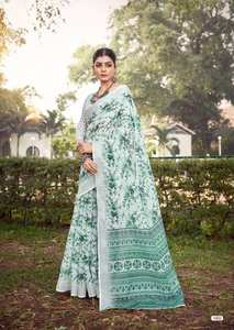 Collection Patta Saree en coton et lin de qualité supérieure Catalogue complet pour vêtements décontractés et de fête Taux de gros Vêtements pakistanais indiens - Product Image 2