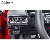 Kits d'intérieur de voiture en ABS aspect carbone capuchon de couvercle de ventilation de sortie de climatiseur avant pour Honda Civic FE1 FL1 Si RS FL5 Type R 2022-2025